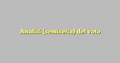 Analisi (semiseria) del voto