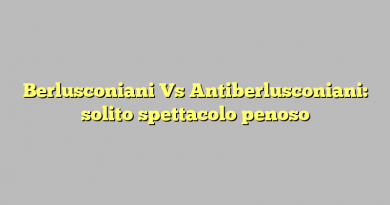 Berlusconiani Vs Antiberlusconiani: solito spettacolo penoso