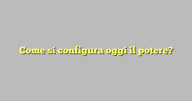 Come si configura oggi il potere?