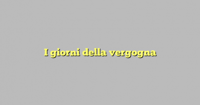 I giorni della vergogna