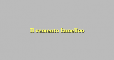 Il cemento famelico