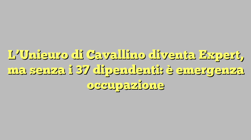 L’Unieuro di Cavallino diventa Expert, ma senza i 37 dipendenti: è emergenza occupazione