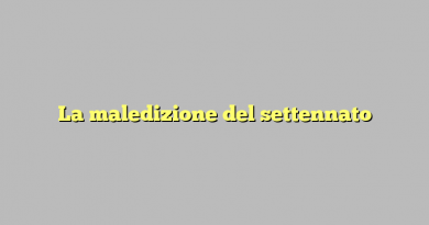 La maledizione del settennato