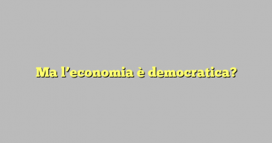 Ma l’economia è democratica?