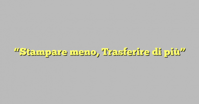 “Stampare meno, Trasferire di più”