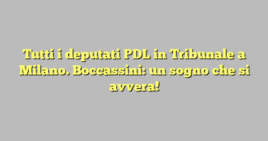 Tutti i deputati PDL in Tribunale a Milano. Boccassini: un sogno che si avvera!