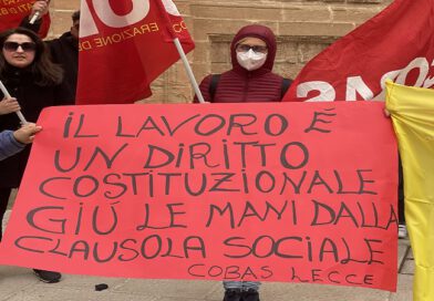 Trasporto Scolastico Disabili della Provincia di Lecce sit-in di protesta del 28 Aprile 2022