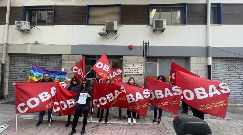 Bari: Sciopero Nazionale Cobas ATA incontro con Ufficio Scolastico Regionale