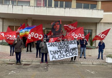 Asl di Lecce sit-in Cobas concorso pulitori del 20.01.2023