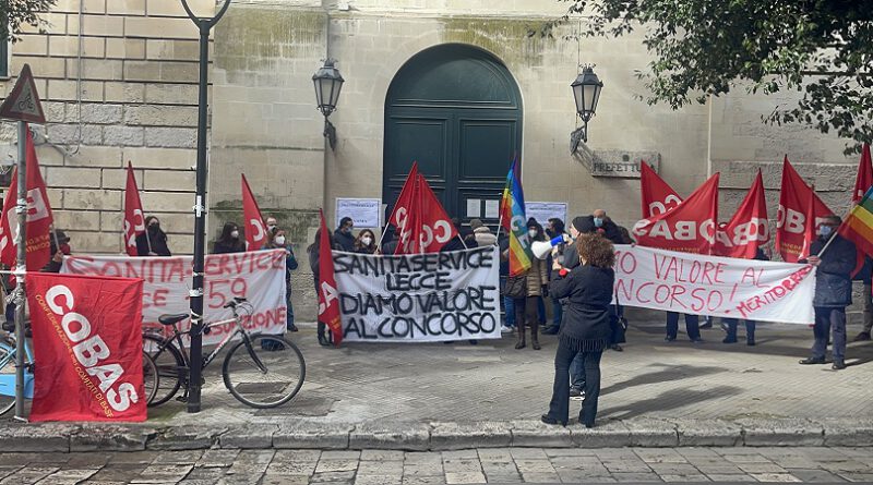 Sit-in di protesta ad oltranza dal 08 maggio in Asl di Lecce