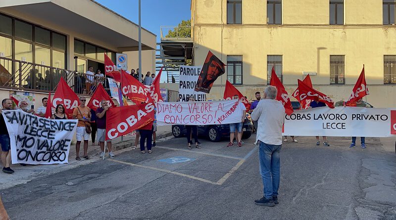 Sblocco immediato delle assunzioni in Sanitàservice Lecce