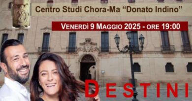 Il Centro Studi Chora-Ma organizza la presentazione del libro “Destini”
