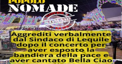 Lequile: Cover Band Popolo Nomade attaccata dal Sindaco per “Bella Ciao” e bandiere della pace